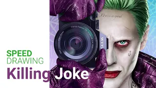 Drawing the Joker Timelapse | Digital Art | Killing Joke 2020 Jared Leto