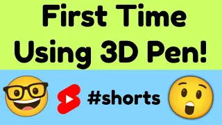 Trying 3D Pen for the first time! 🤓 #shorts