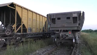 Дозаторные и думпкарная вертушки. Поезда прибыли в Любятово