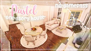 Roblox Bloxburg - No Gamepass Pastel One-Story House - Minami Oroi