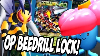 PTCGO THE MOST OP LOCK DECK EVER! Mega Beedrill EX/Vileplume/Lurantis GX Deck! Pokemon TCG Online