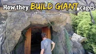 How they Build Giant FAKE reptile cages (cage Reveal pt/ 2) for snake & gators + Man Made rock work