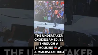 THE UNDERTAKER CHOKESLAMED JBL THROUGH A LIMOUSINE 🚘 AT SUMMERSLAM 2004 #summerslam