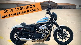 1200 Iron Bassani Road Rage 3 Exhaust