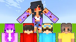 Cash and Nico and Zoey and Shady vs Aphmau.exe (Minecraft Battle)