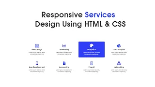 How To Make Responsive Services Section on Website Using HTML and CSS