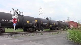 Westbound NS 19G Mixed Freight Slowing Down In Annville PA