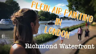 Plein Air Painting at the Richmond Waterfront, London