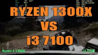 i3 7100 vs Ryzen 1300x - Gaming & Productivity Performance