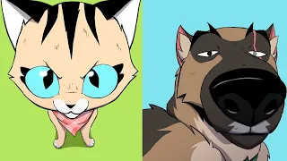 Funny Comics With Cute Animals Twist | Pixie and Brutus Animal Comic Dub