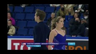 Finlandia Trophy 2021 Christina CARREIRA / Anthony PONOMARENKO (USA) FD