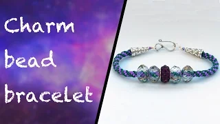 How to make a kumihimo bracelet with charm beads