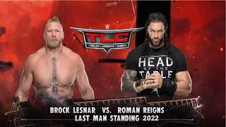 Brock Lesnar VS Roman Reigns | Last Man Standing 2022 | WWE 2K22 | 4K HDR | G-MIXAR |