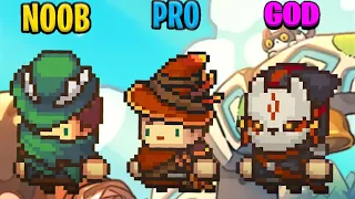 SOUL KNIGHT PREQUEL NOOB VS PRO VS GOD