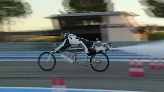 François Gissy Rocket Bicycle World Record 207 mph 333 km/h