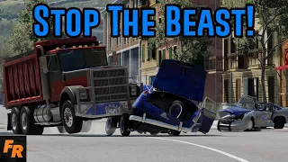 Stop The Beast! - A Truck In Italy - BeamNG Drive Multiplayer