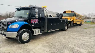 Towing an International School Bus From Bill Monroe Country