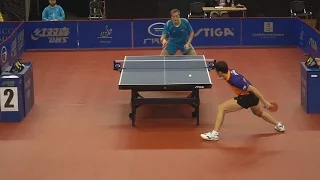 Table tennis technique in slow motion (penhold Xu Xin). 240fps and 120fps