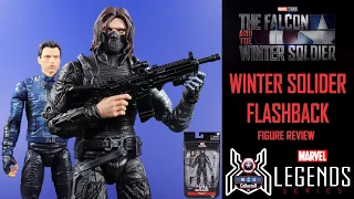 Marvel Legends WINTER SOLDIER FLASHBACK Bucky Barnes TFATWS Falcon Disney+ MCU Figure Review