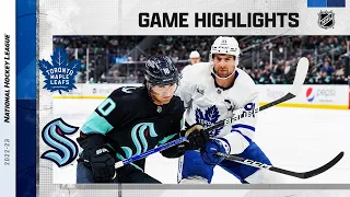 Maple Leafs @ Kraken 2/26 | NHL Highlights 2023