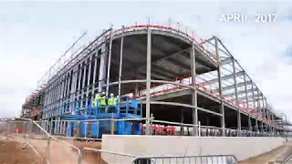 Farnborough International Exhibition & Conference Centre - Hall 1 Timelapse (January 2018)