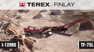 Terex Finlay I 120RS impact crusher & TF 75L low level feeder