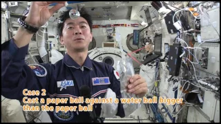 2015 Try Zero G Experiment - Paper ball inside a water ball