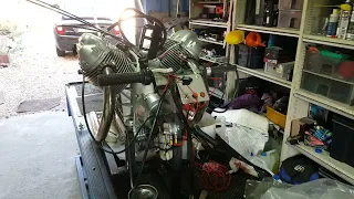 Moto Guzzi T3 950 first start after rebuild