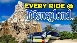 Every ride at Disneyland