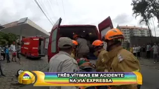 TRÊS  VITIMAS EM ACIDENTE NA VIA EXPRESSA