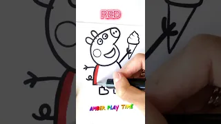 Peppa Pig Colouring Pages - Peek A Boo Nursery Rhymes #peppapigcolouring  #nurseryrhymes #toddler