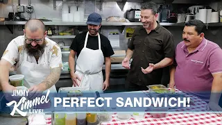 Jimmy & Guillermo Get Expert Help Creating the Perfect Sandwich for the Jimmy Kimmel LA Bowl