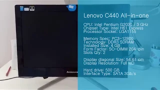 Lenovo C440 All in one моноблок. Разбор и апгрейд