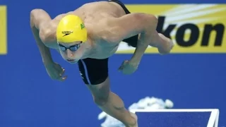 Cameron McEvoy swim like "at the bench" , 38  strokes, zero breaths