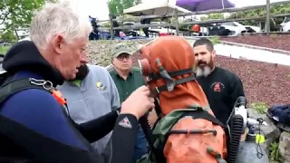 Gabe Dives Russian Sub Escape Suit - 2018 NEDEG Memorial Day Rally