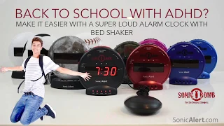 Back to College with ADHD? - Super Loud Alarm clock with Bed Shaker