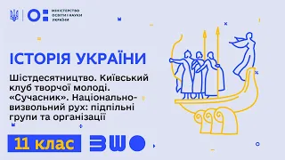 11 клас. Історія України. Шістдесятництво. Київський клуб творчої молоді. «Сучасник»