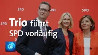 Nach Rücktritt von Nahles: Pressekonferenz der SPD