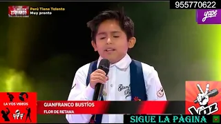 Gianfranco Bustios en La Voz Kids - Flor de Retama