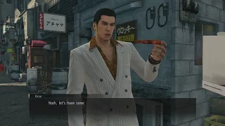 Yakuza 0 - Kiryu Pizza Eating Animation