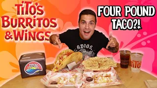 Taking on a 4 POUND TACO at Tito's Burritos & Wings in Ridgewood, New Jersey!