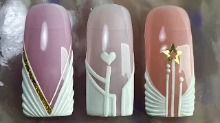 FRANCES en alto relieve para UÑAS - DECORACIÓN de uñas con francés en alto relieve - nail art