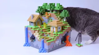 "Magnetic Papercraft: Building the Ultimate Minecraft Village!"