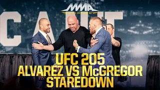 UFC 205: Conor McGregor vs. Eddie Alvarez Staredown