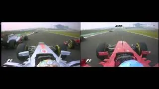 Alonso and Hamilton - India 2012 Dual Onboard Replay