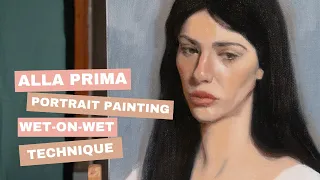 Alla prima portrait technique (Wet-on-wet) - Oil Painting with Sinisa Matic