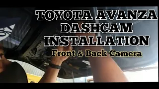 Toyota Avanza Dashcam Installation Front and Back Camera. QCY N96