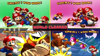 Mario vs Donkey Kong World Clear Cutscenes Comparison (Switch vs GBA)