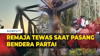 Tragis! Remaja di Lampung Tewas Tersengat Listrik saat Pasang Bendera Partai