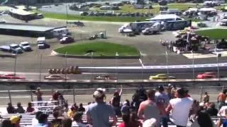 Restart Lap 117/400 of 2012 FedEx 400 benefiting Autism Spe